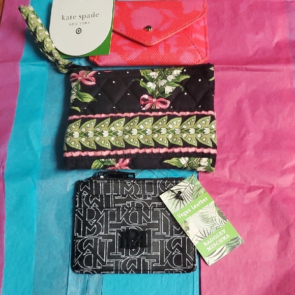 Kate Colab Wallet,  Vera New Hope Coin Purse 2004, Badgley Mishka Card Holder - Picture 2 of 10